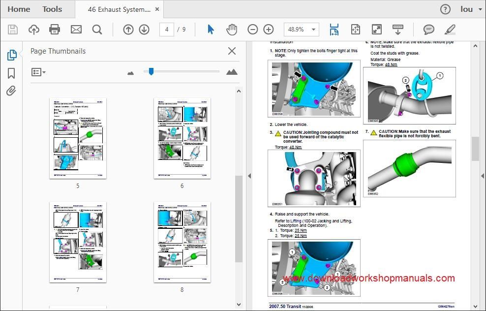 Ford Transit PDF Repair Manual
